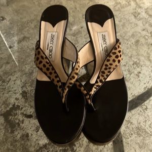 Jimmy choo Leopard hair sandals